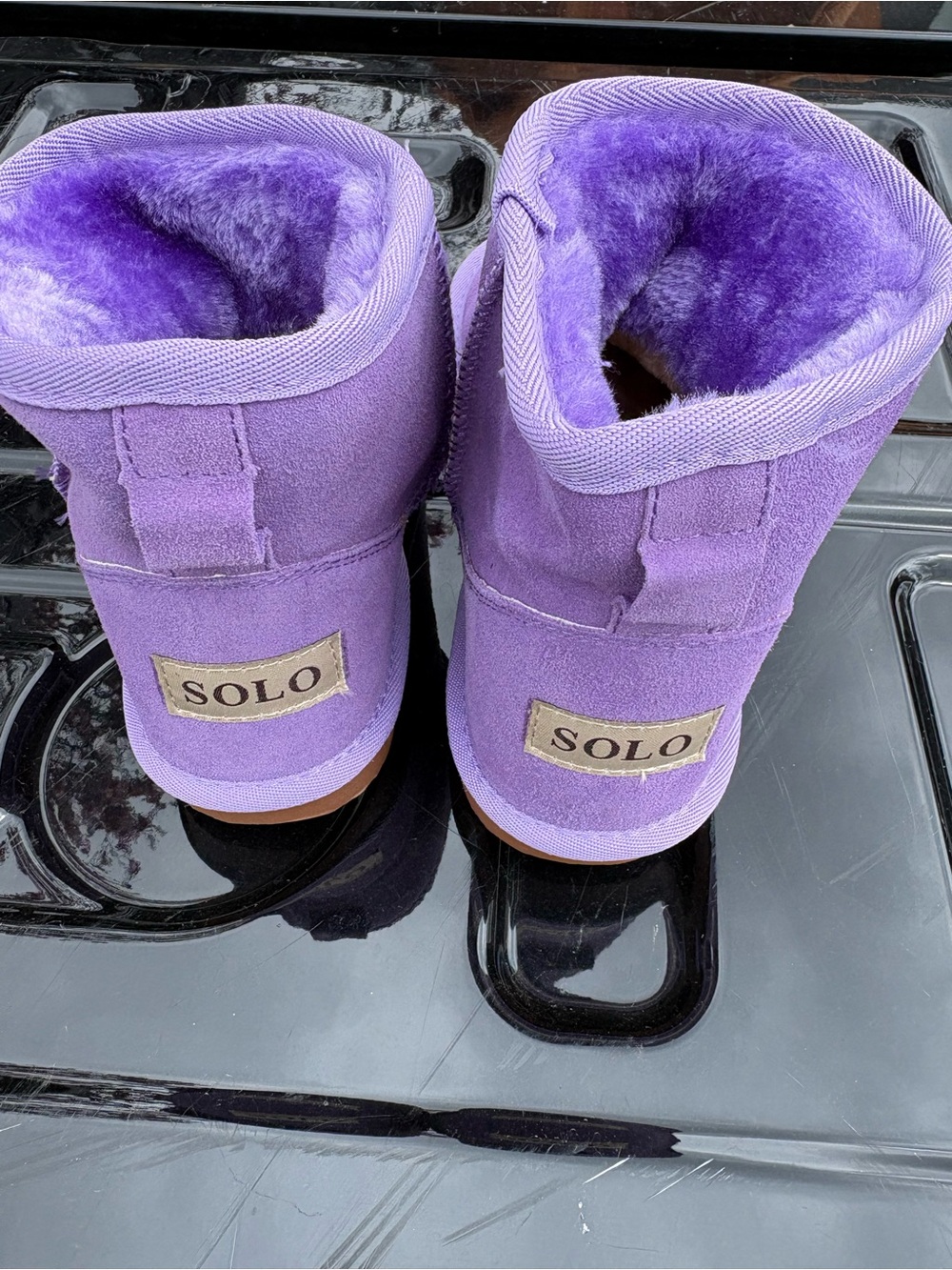 SOLO Violet Plush-Lined Short Boots